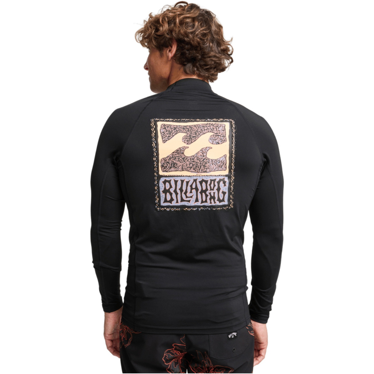 2026 Billabong Da Uomo Riedizione Della Canotta In Lycra A Maniche Lunghe EBYWR03026 - Black